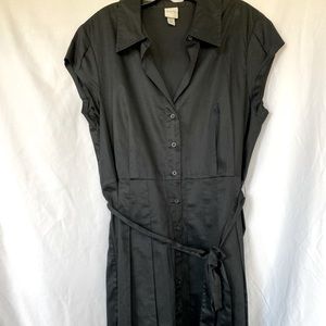 Merona black pleated skirt dress